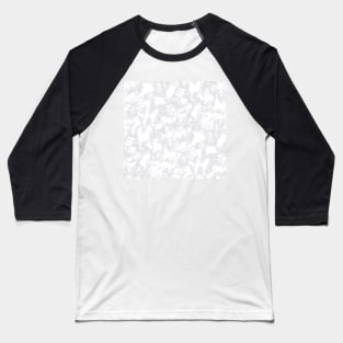 Light Gray Contrast Brushstrokes Baseball T-Shirt